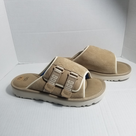 NWOT UGG MEN'S SLIDE SANDALS WITH ADJUSTABLE STRAPS SIZE 12 - Picture 1 of 10
